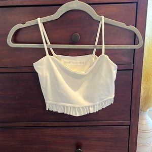 white crop top